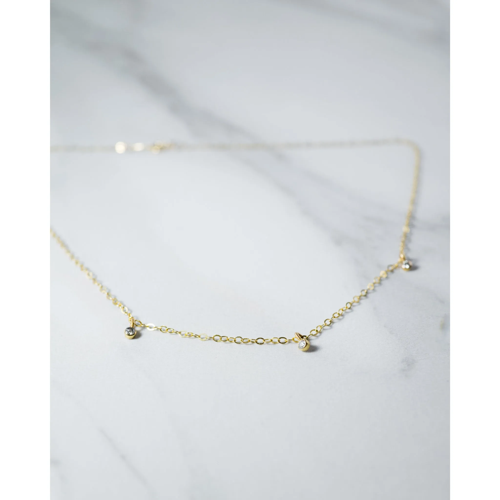 Orion's Belt Diamond Necklace