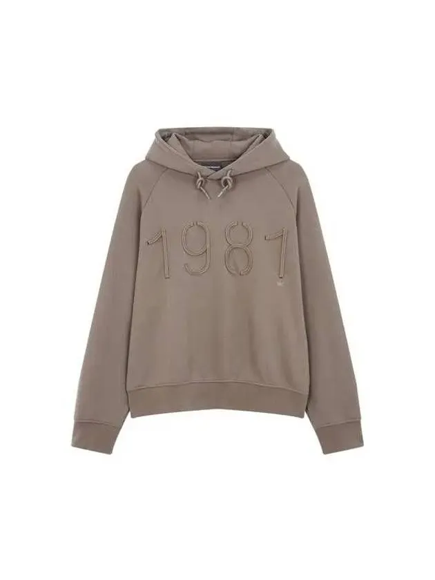 Overseas Station Season Big Chance 8 18 Men s Line Logo Raglan Hooded Sweatshirt Light Brown 271288