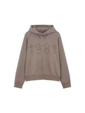 Overseas Station Season Big Chance 8 18 Men s Line Logo Raglan Hooded Sweatshirt Light Brown 271288