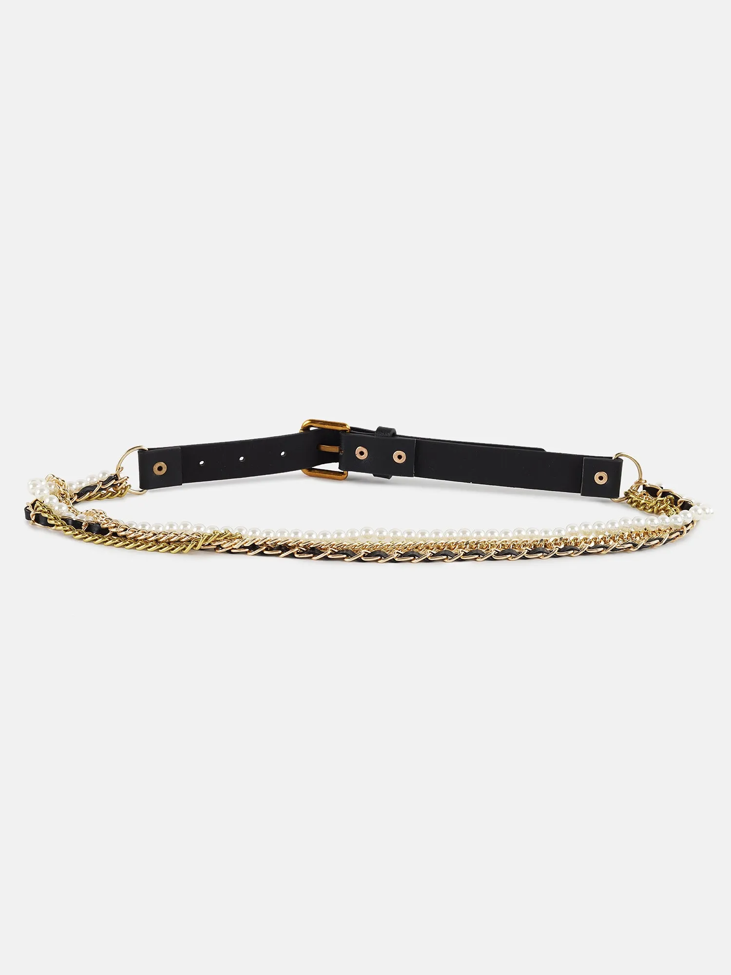 Pearl Chain Embelised Belt