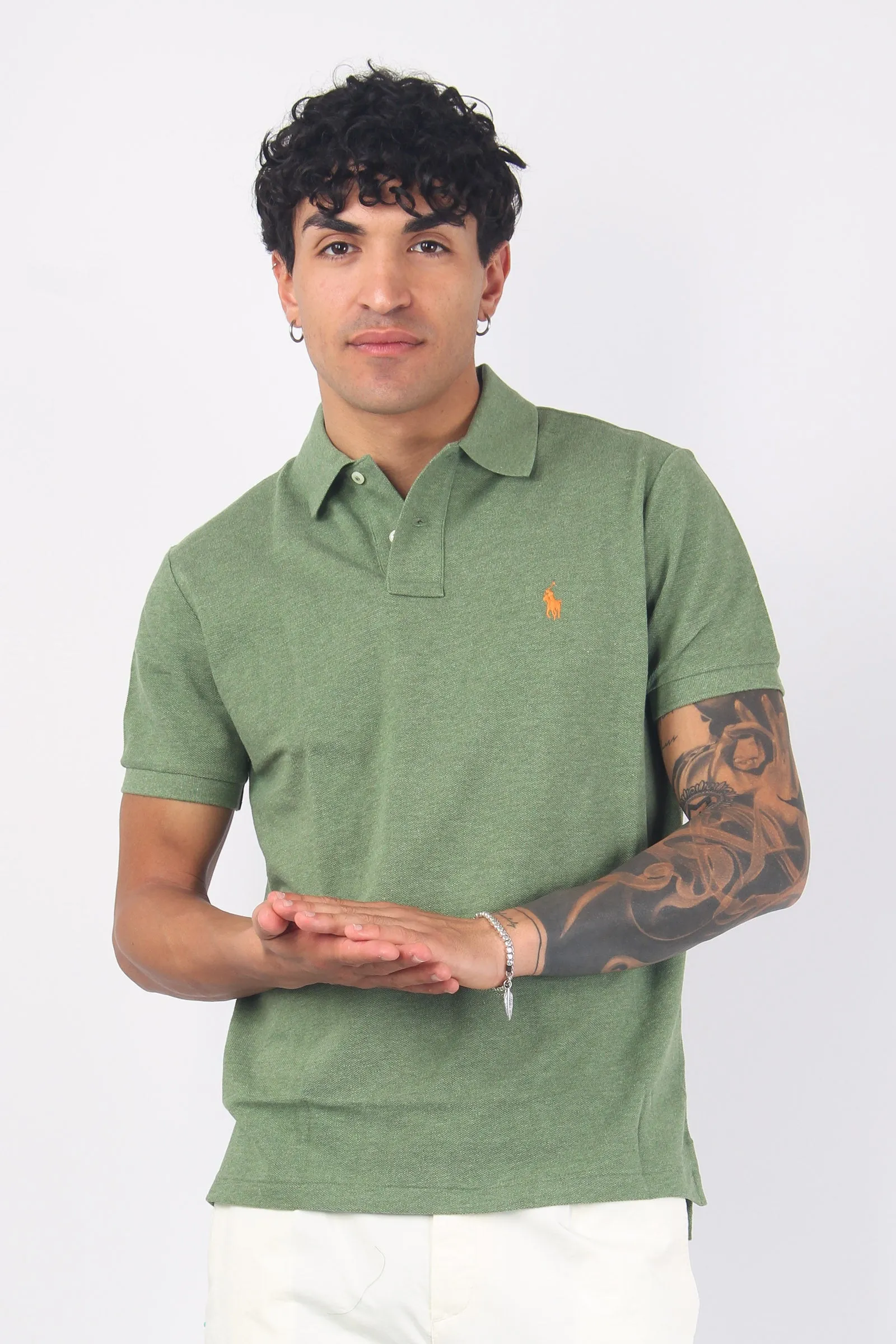 Polo Manica Corta Cargo Green