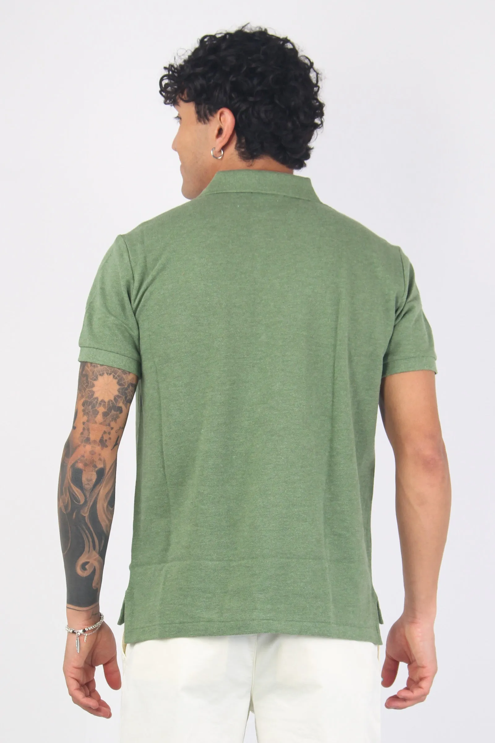 Polo Manica Corta Cargo Green