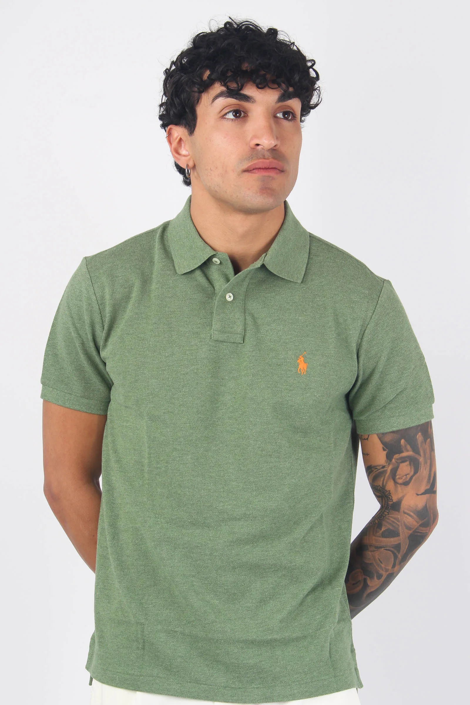 Polo Manica Corta Cargo Green