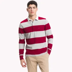 Red Block Stripe Rugby Shirt | Sweatshirts & Hoodies | Tommy Hilfiger