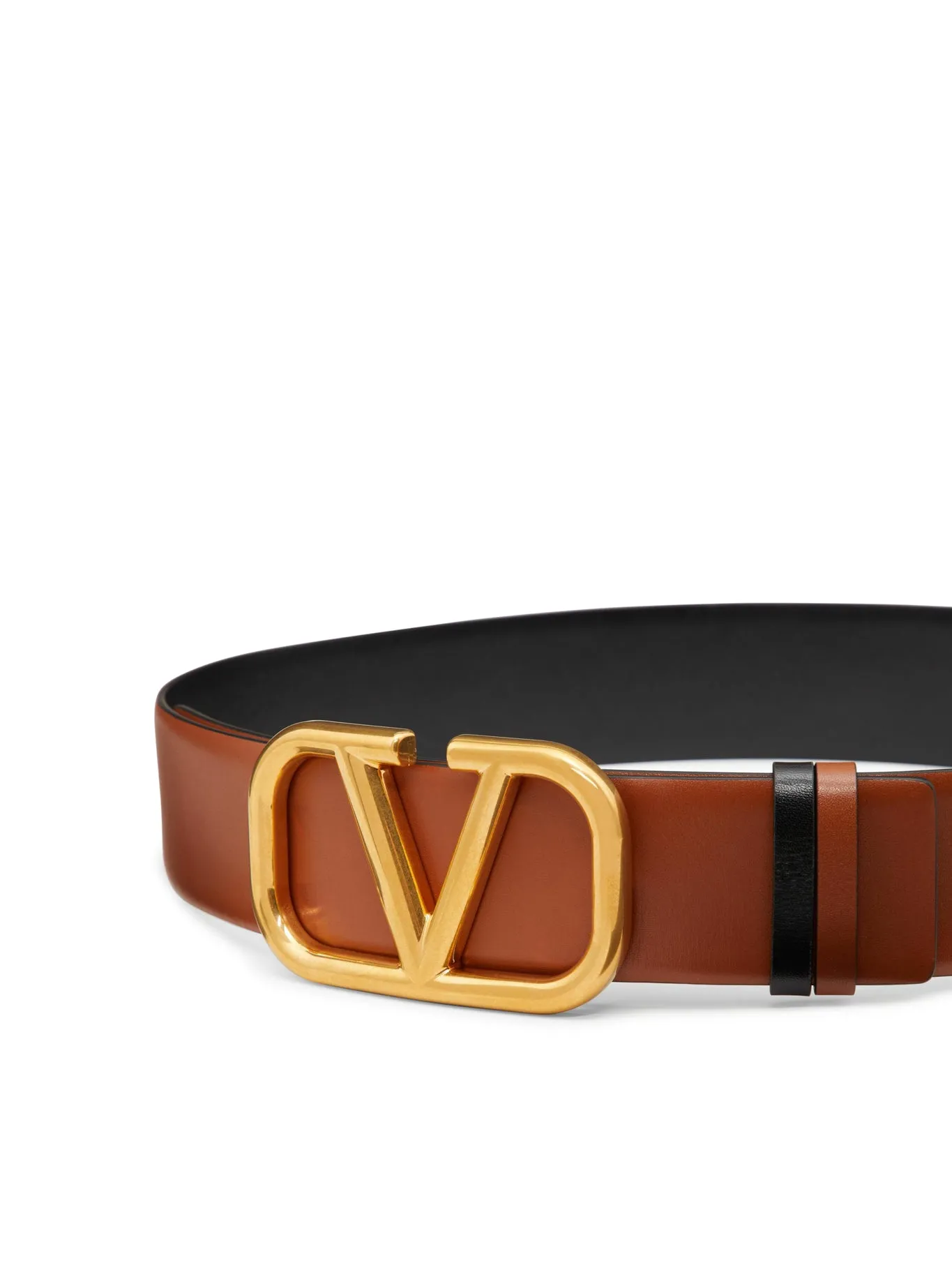 REVERSIBLE VLOGO SIGNATURE BELT IN POLISHED CALFSKIN 40 MM