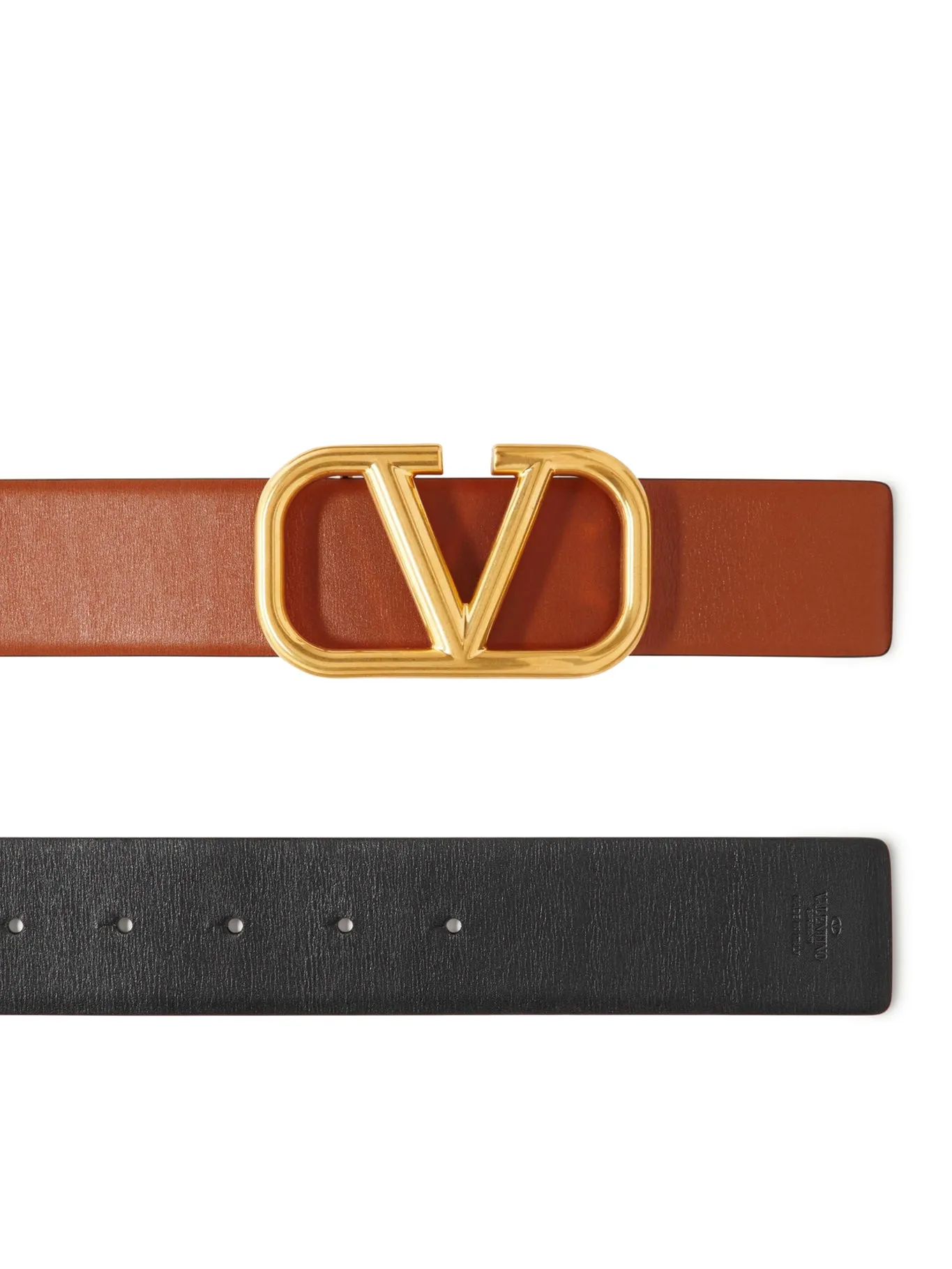 REVERSIBLE VLOGO SIGNATURE BELT IN POLISHED CALFSKIN 40 MM