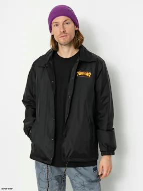 Santa Cruz X Thrasher Flame Dot Coach Jacket (black)