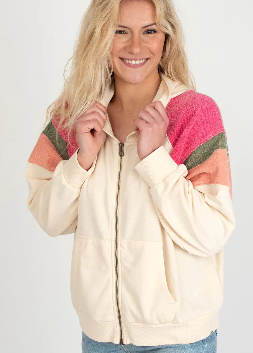 Shore Side Zip Up Hooded Sweatshirt