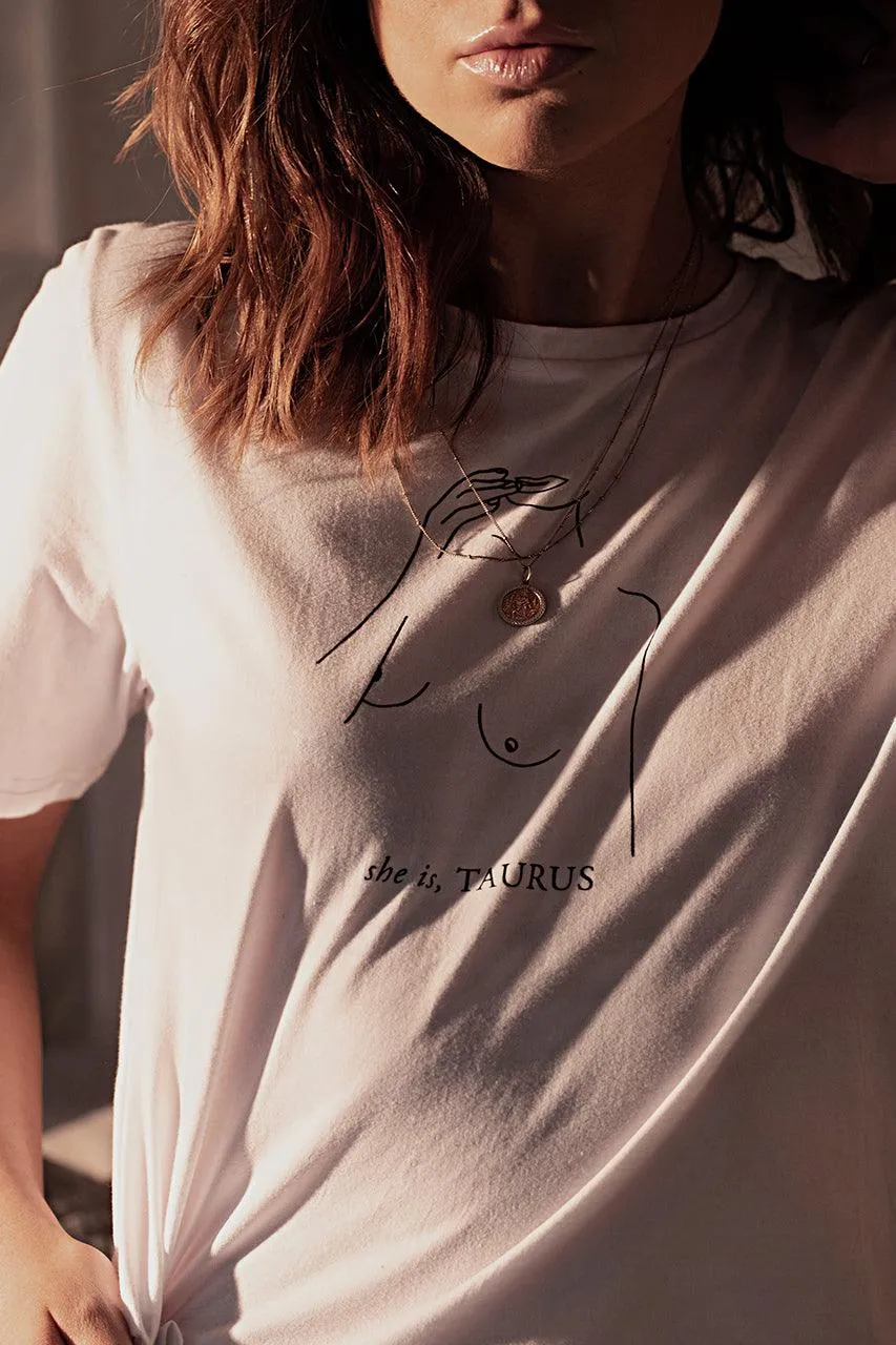 Taurus Tee - White