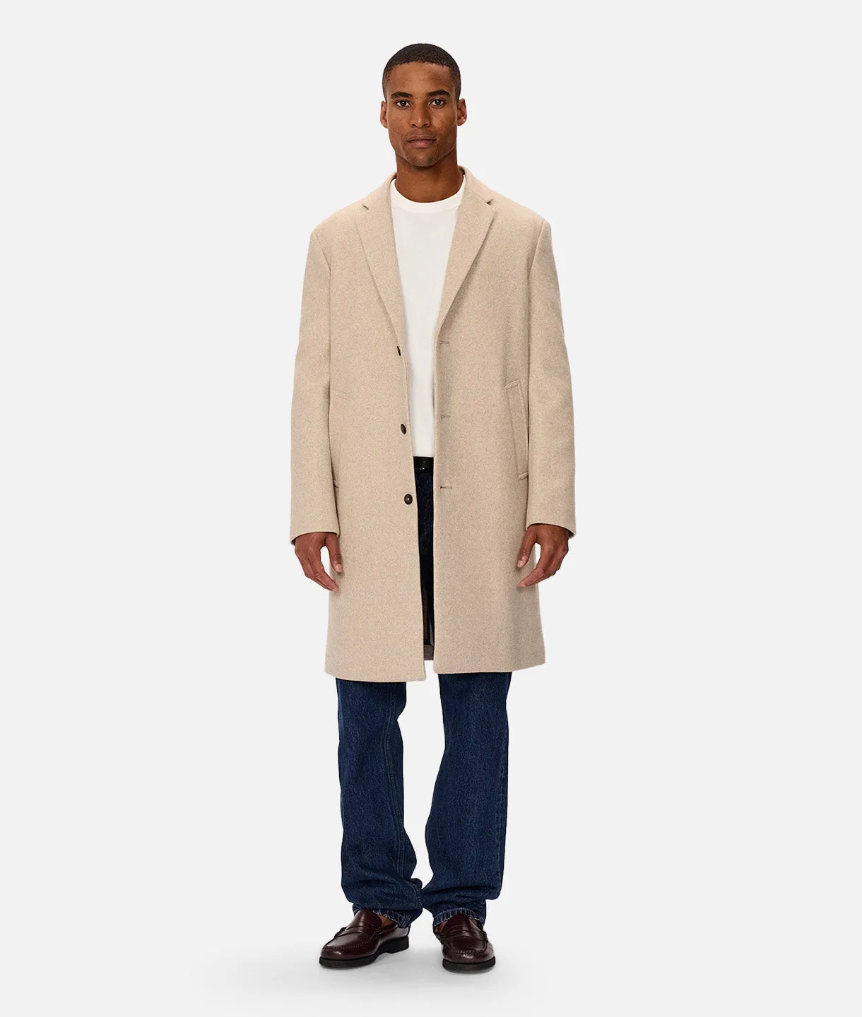 The Jacques Coat - Oatmeal Combo