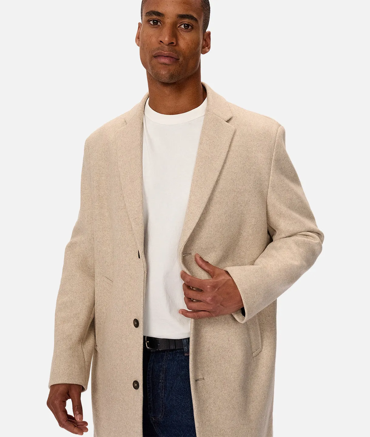 The Jacques Coat - Oatmeal Combo