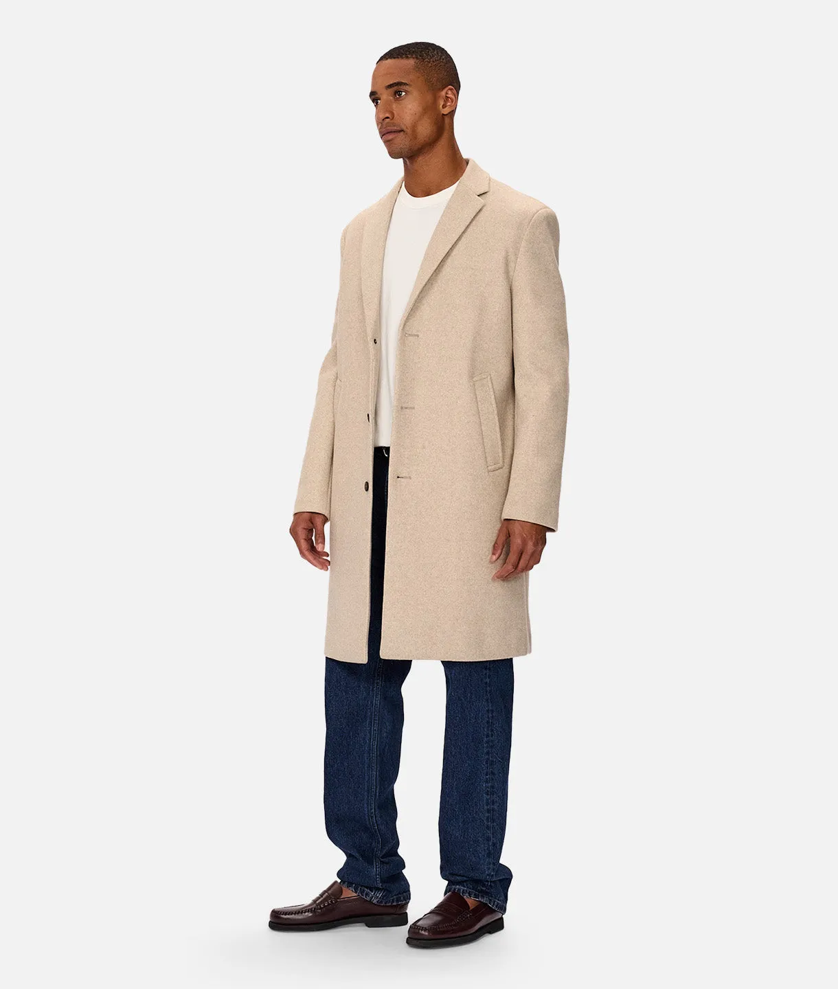 The Jacques Coat - Oatmeal Combo