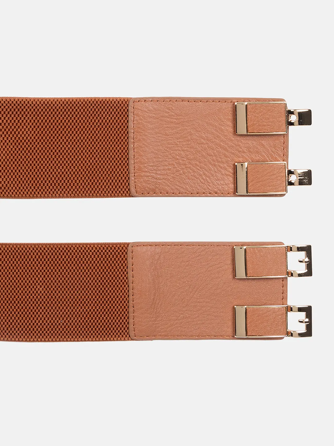 Twin Buckle Stretch Broad Belt