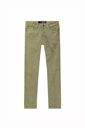 Valabasas Nimbus Denim Skinny (Olive) - VLBS5654