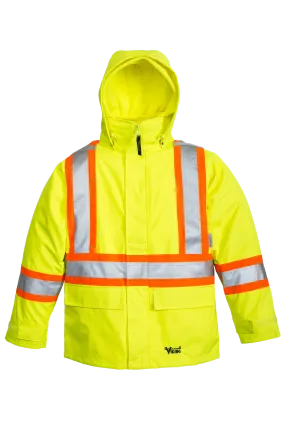 Viking Men's Journeyman Hi-Vis Class 3 Waterproof Tri-Zone Hooded Jacket