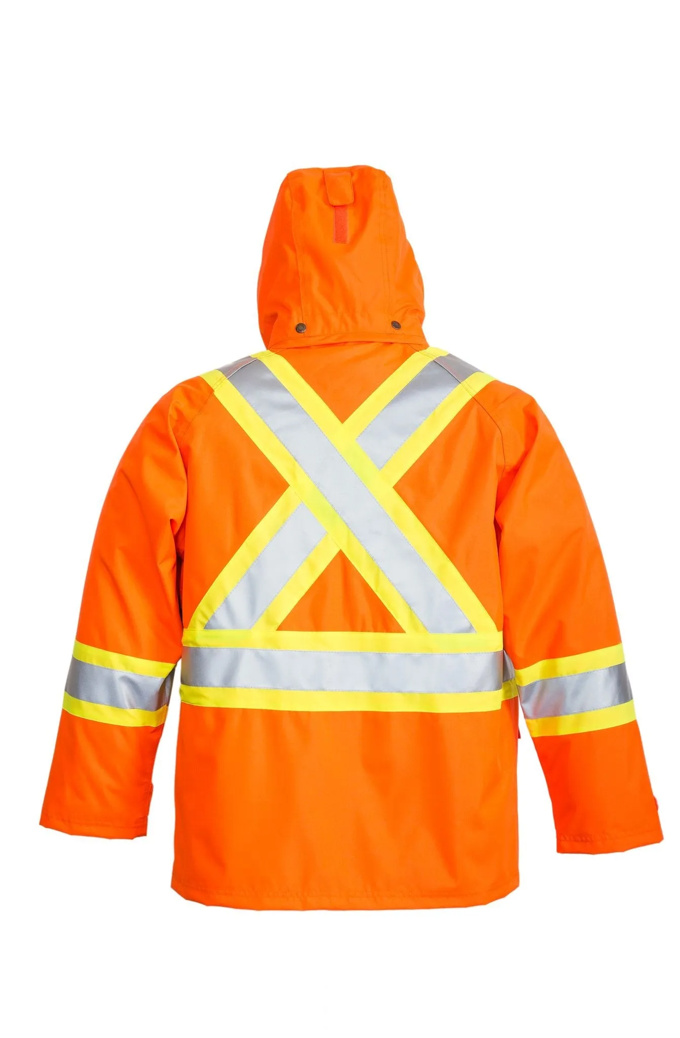 Viking Men's Journeyman Hi-Vis Class 3 Waterproof Tri-Zone Hooded Jacket