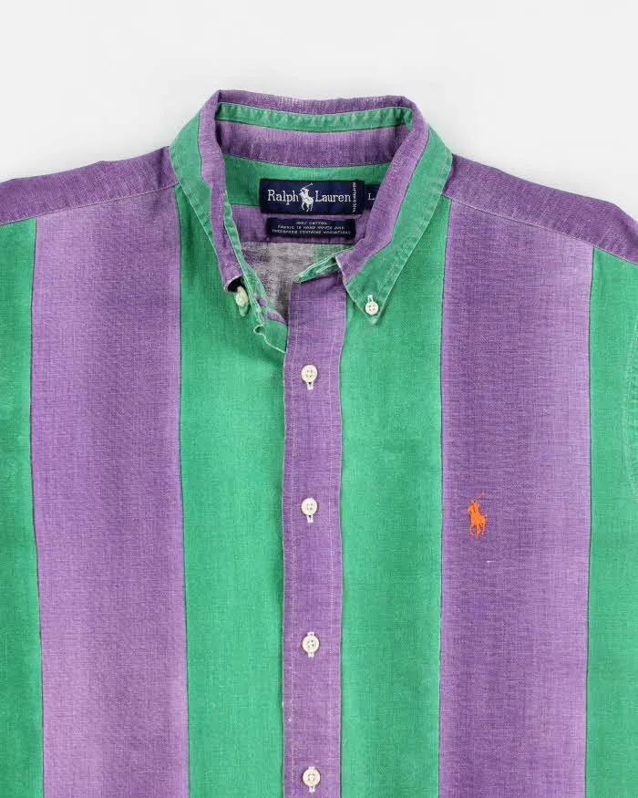 Vintage 90s Ralph Lauren Striped Shirt - L