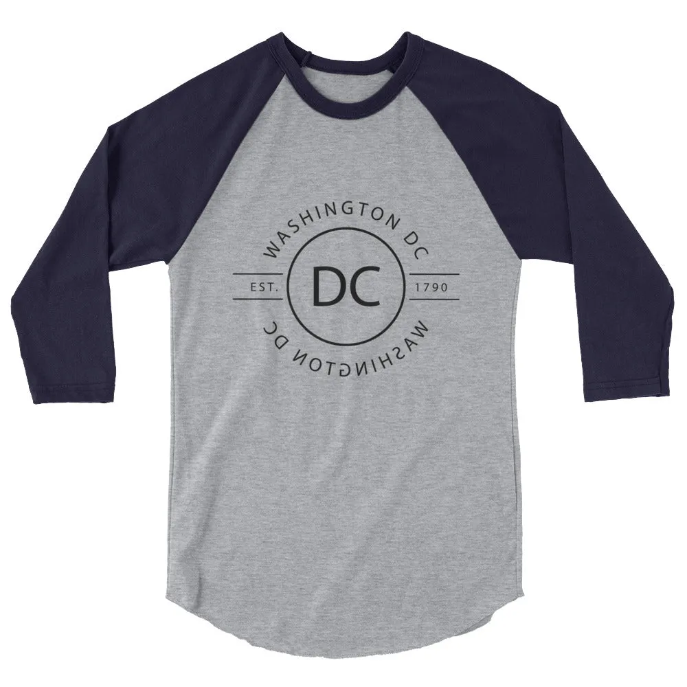 Washington DC - 3/4 Sleeve Raglan Shirt - Reflections