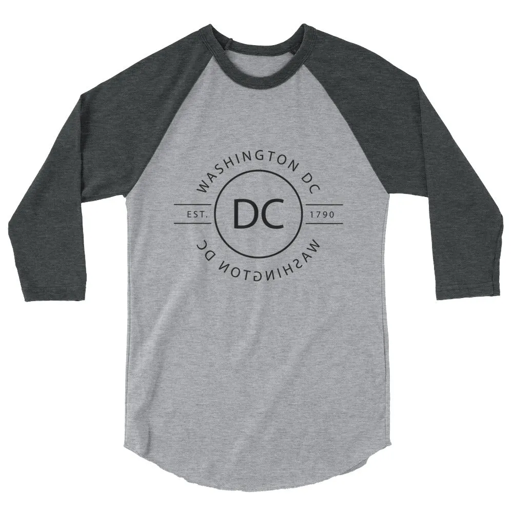 Washington DC - 3/4 Sleeve Raglan Shirt - Reflections