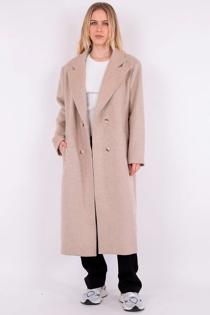 Williams Wool Coat 157467 | Beige Melange | Jakke fra Neo Noir