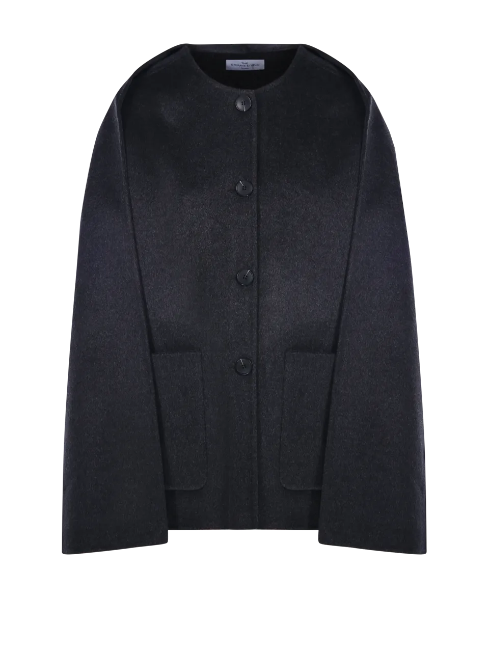 WOMAN DYNAMIS DARK GREY WOOL COAT