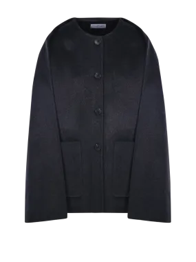 WOMAN DYNAMIS DARK GREY WOOL COAT