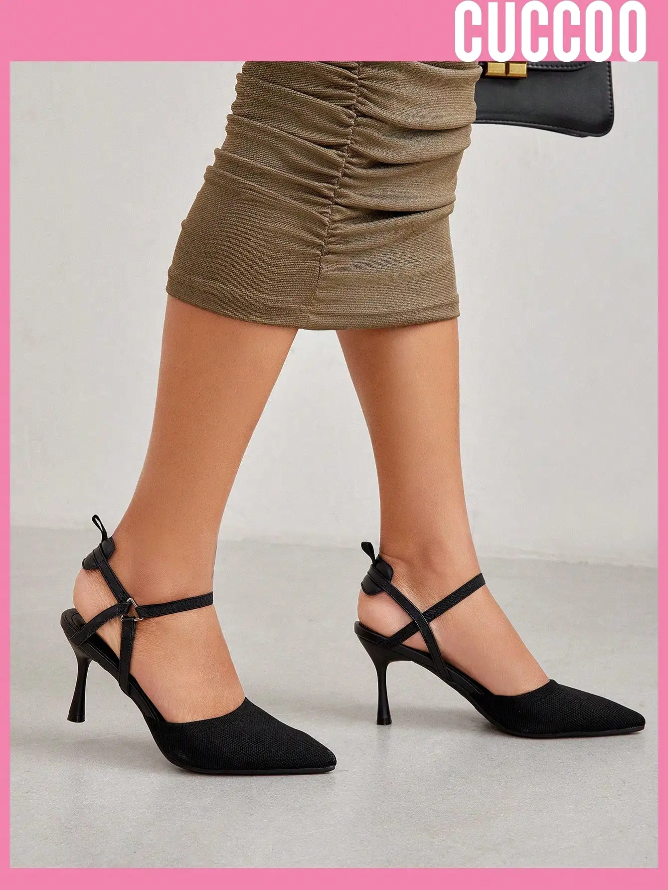 Woman Pumps Fashionable And Comfortable High Heel Dress Pumps, Black For Spring And Summer