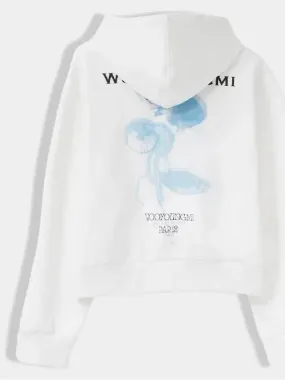 Women s Luminous Jellyfish Back Logo Hooded Sweatshirt White M241TS35732W