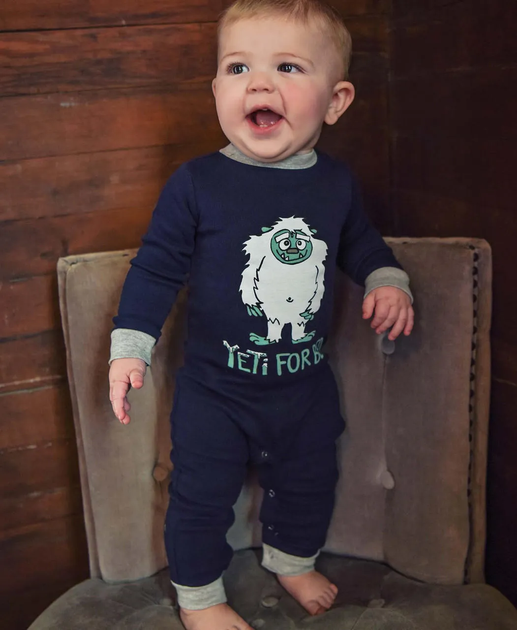 Yeti For Bed Infant Union Suit